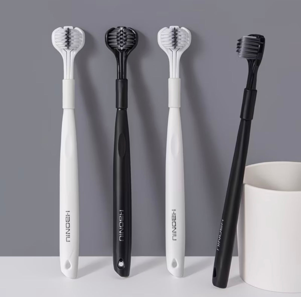 10, Three-Sided Soft-Bristle Toothbrush – Bulk Buy for Resale