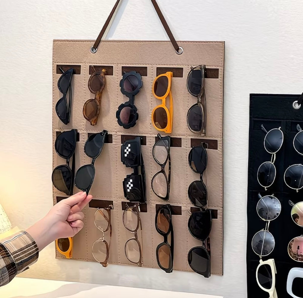 10, Hanging Sunglasses Organiser – 15-Slot Display