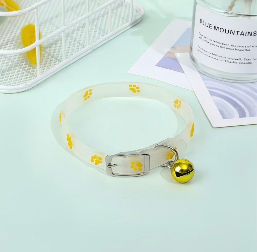 6 mixed Glow-in-the-Dark Cat Collar — 6-Colour Set