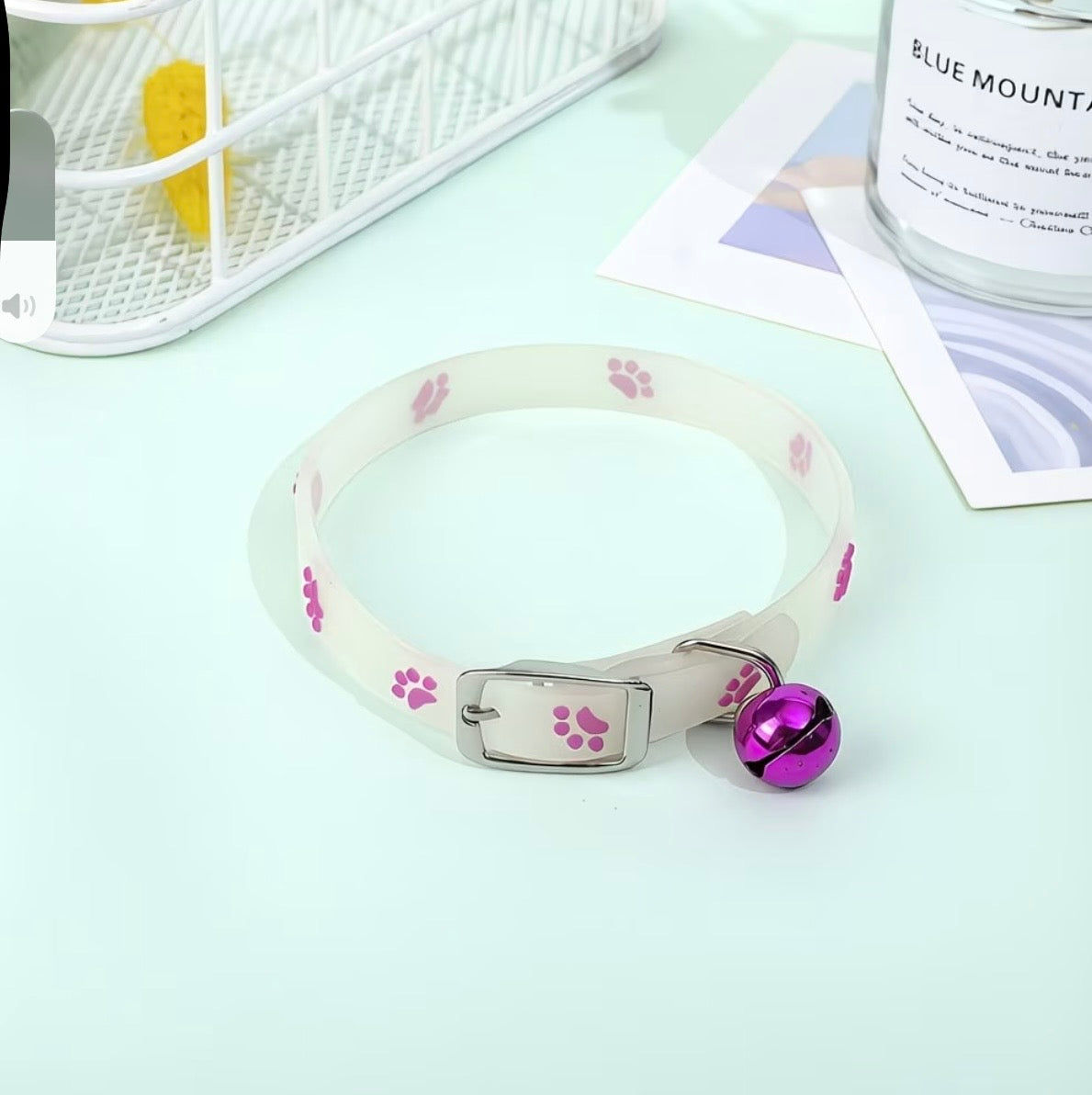 6 mixed Glow-in-the-Dark Cat Collar — 6-Colour Set