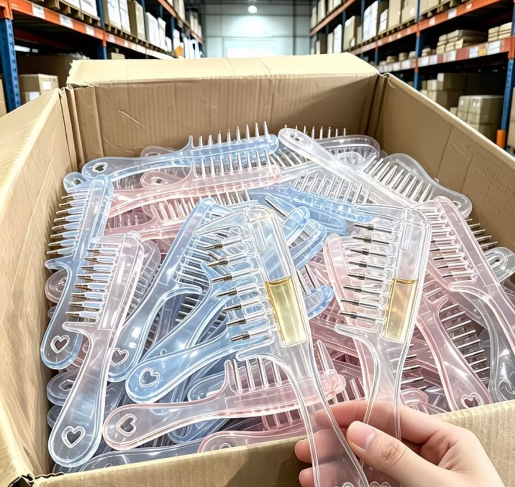 10, Viral Crystal Liquid-Guiding Hair Care Comb