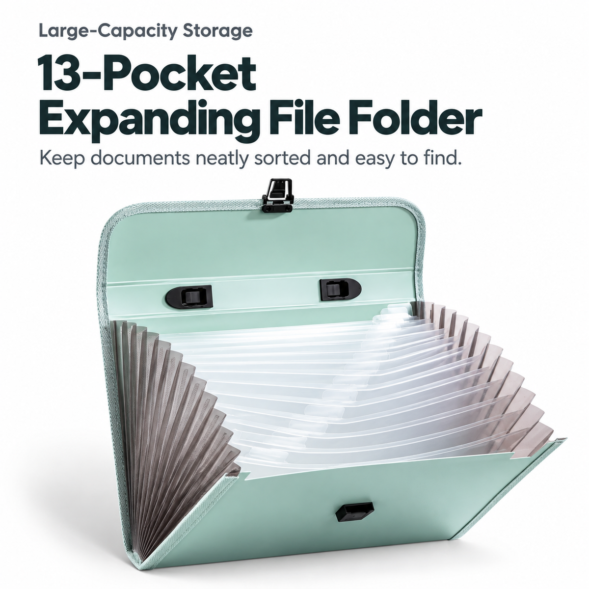 5, 13-Pocket Expanding File Folder